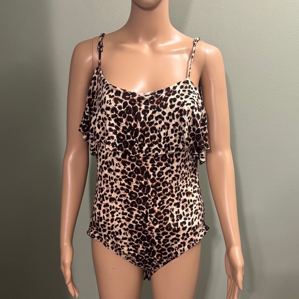 Leopard Print bodysuit size 1X